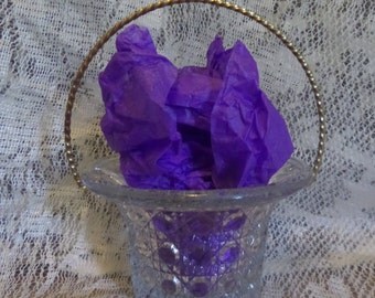 Vintage Avon glass basket