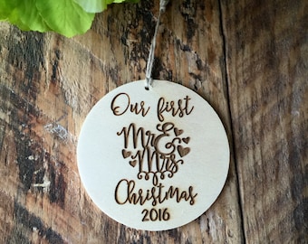 Christmas Ornament, First Christmas, Christmas Gift, Stocking Stuffer, Our First Christmas