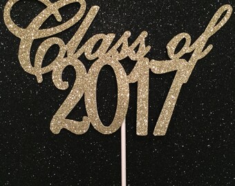 Graduation Cake Topper, Class of 2017 Cake Topper, Graduation Cake, Graduation School Colors Topper, Graduation Cake, High School Reunion