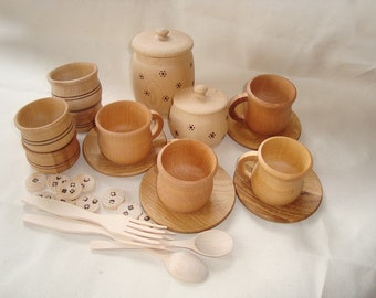 Play kitchen set. Baking set for kids (20pcs). Wooden baking set. Wooden toys. Kids kitchen play