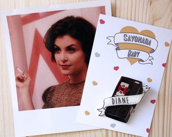 TWIN PEAKS Brooch, Dale Cooper Brooch, Twin Peaks Pin
