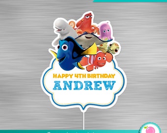 Finding Dory Centerpiece Print Yourself, Finding Dory Nemo Birthday, Nemo Party, Finding Dory Printable Centerpiece DIY