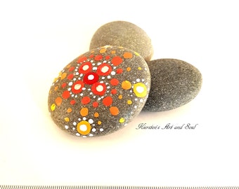 Mandala - Treasured Rocks with original acrylic painting