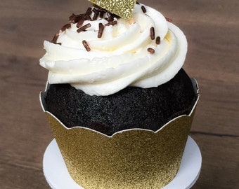 Gold Glitter Diamond Cupcake Toppers • Bachelorette • Bridal Shower • Engagement • Birthday • Food Picks