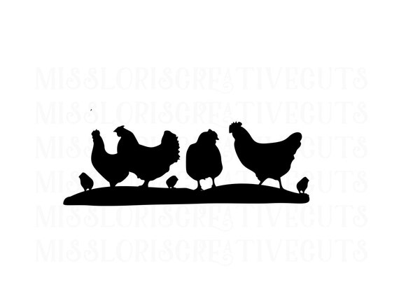 Download Chicken group SVG cut file t-shirts animalsscrapbook vinyl ...