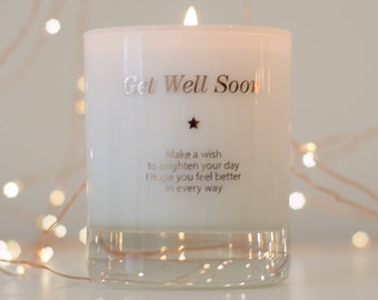 Get Well Gift, Get Well Soon Gift, Feeling Better, Well Wishes Gift, Thinking Of You, Scented Candles, Make A Wish To Get Well Soon