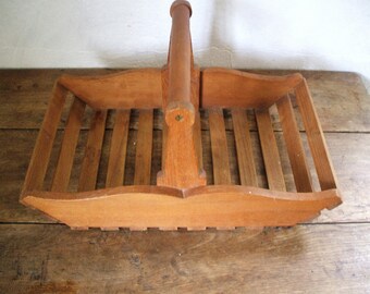 Panier Ancien Amérindien – Bois Peint Et Tissé – Artisanat Tribal Des Woodlands (USA)