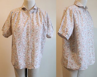 Floral Peter Pan Collar Blouse