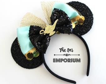 Princess Jasmine Aladdin Inspired Mouse Ears Headband - Genie Lamp