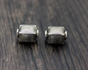 Sterling Silver Lantern Beads,Sterling Silver Spacer Bead,Silver beads spacer