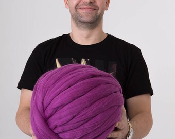 Super bulky yarn, Merino wool yarn, Chunky yarn, Giany yarn, Giant wool, Merino wool roving, Arm knitting yarn, Chunky knit, Roving, Yarn