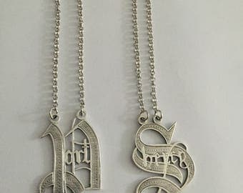 Silver Plated Pair 19th Century Decanter Labels - Port, Sherry.