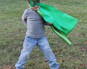 Gecko cape and mask, capes for boys, PJ Masks costumes, Gecko costume, PJ Mask outfits, Greg the Gecko birthday party, capes for boys, Gecko