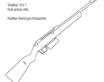 Bolt action rubber band gun plans