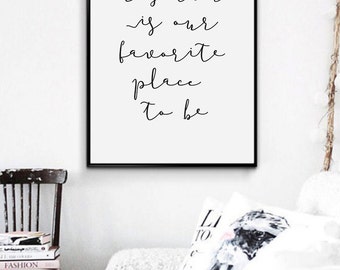 Love Quote Print Anniversary Gift for Boyfriend, Minimalist Poster, Scandinavian Art, Bedroom Wall Decor Typography, Valentines Gift for Him