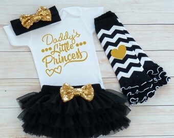 Daddy's Little Princess Outfit, Baby Coming Home Shirt, Coming Home Baby Girl Outfit, Baby Coming Home Outfit, Baby Shower, Infant Outfit