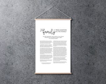 Family Proclamation | Poster 24x36 | Digital Print | Instant Download | Inspirational | LDS