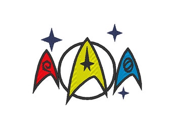 Star Trek embroidery design - Badges - Machine embroidery design - NushNusha shop