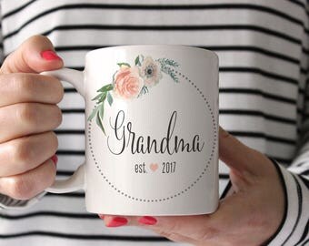 New Grandparent Mug | Grandmother Christmas Gift | Personalized Grandma Mug | New Grandma Christmas Gift | Grandmother Gift Mug | 15 oz