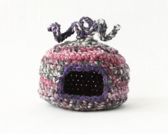 Mouse cage accessories/ Mice house/Mouse Hammock/ Dzungarian hamster bed/ Dzungarian Hamster Hammock/ Mice pouch/ Small pet bed and hut