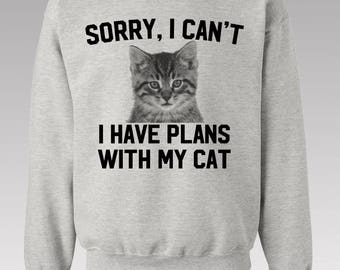 plans with my cat shirt