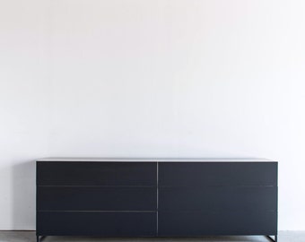 Modern All Metal Steel Dresser - Touch Release drawers