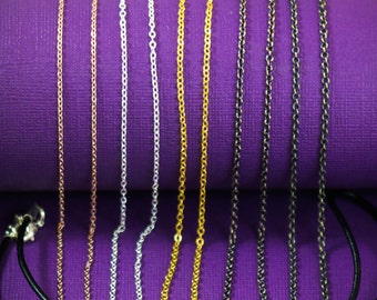 SALE • Jewelry Chain • Silver Chain • Gold Chain • Bronze Chain • Copper Chain • Custom Cut • Long Chains • Layering Chain•Leather Cord
