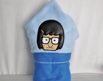 Burger Girl Big Sassy Sister Hooded Blanket