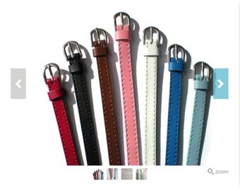 Genuine Leather Slide Charm Wristbands, Flat Leather Slide Charm Bracelets, 8mm Leather Strap Fit 8mm Slide Charm - Adjustable