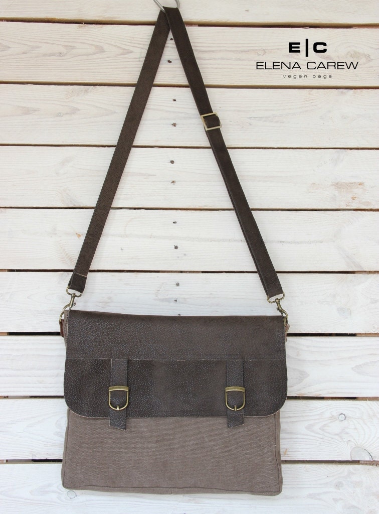 vegan crossbody bag with wide strap