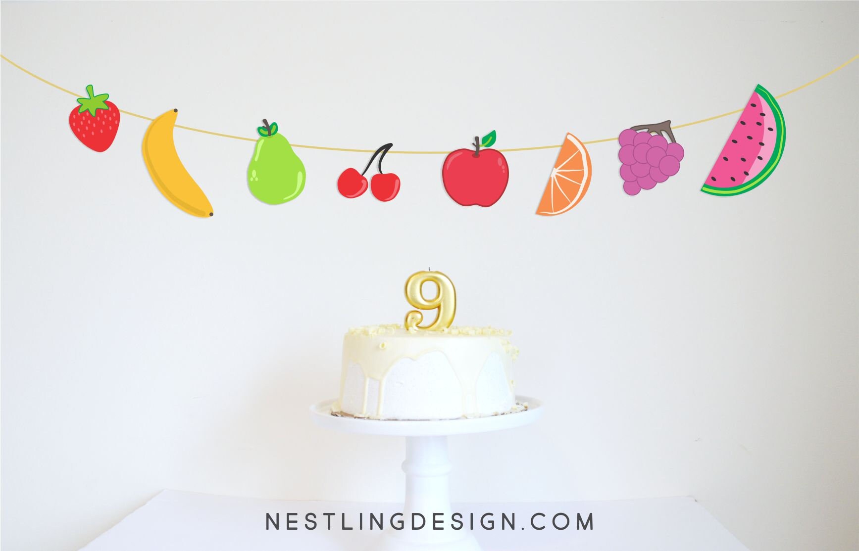 Fruit Garland Twotti Frutti Twotti Frutti Party Two-tti