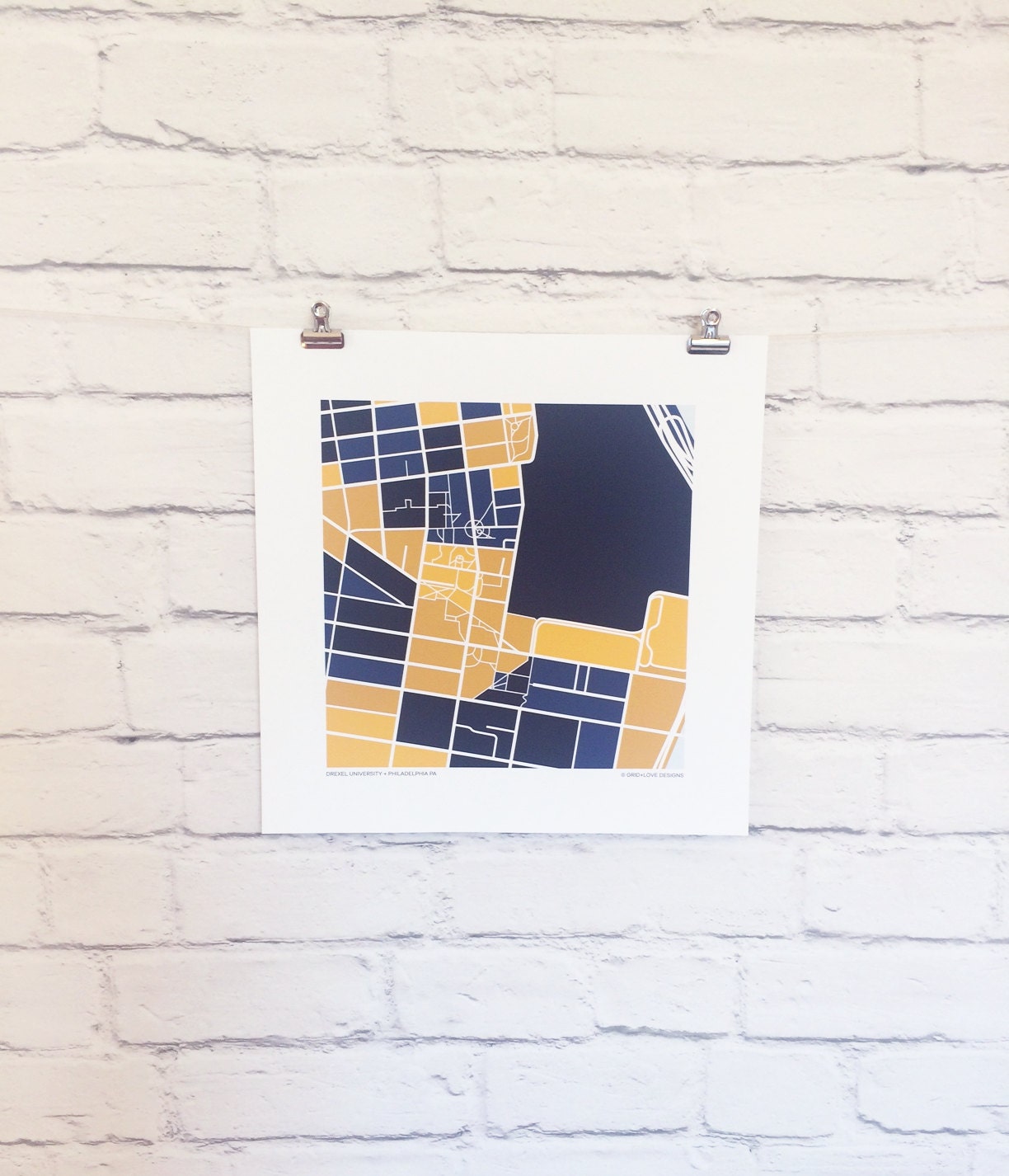 Drexel University Map Print