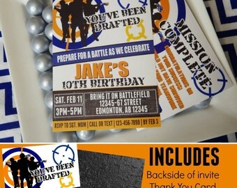 Nerf Wars Invitation | Nerf Printable Invitation | Nerf Wars Birthday | Nerf Decorations | Nerf Party | Invitation | Epic Parties by REVO