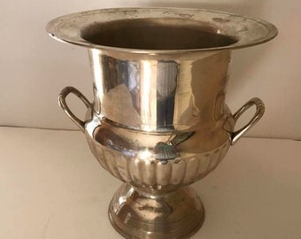 Vintage Elegant International Silver Plate Champagne Bucket Beautiful Classic Design- Handles