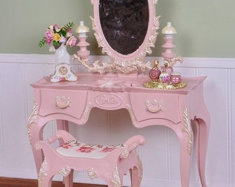 OOAK Susy Goose Barbie vanity & perfume bottle set