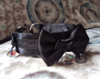 Black Kitten Play Collar With Charms // Choker // Cosplay