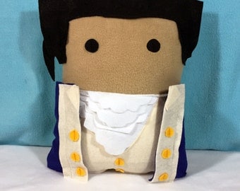 Hamilton from Hamilton the musical (Lin-Manuel Miranda) Decorative Fleece Character Pillow (plush, cushion)