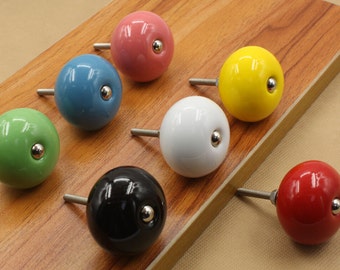 Colorful House Drawer Knob Dresser Knob Kitchen Cabinet Knobs Colorful Kid Knob Ceramic Knobs Rustic Furniture Hardware 3085