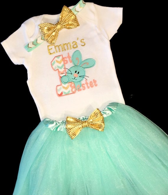 Baby Girl Easter Outfit Girl 1st Easter by PigtailsandJuneBugs