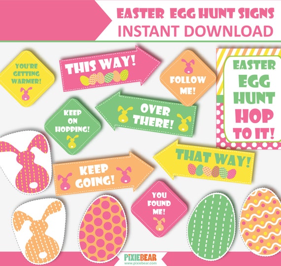 Download Easter Egg Hunt Signs - Easter Egg Hunt - Easter Sign ...