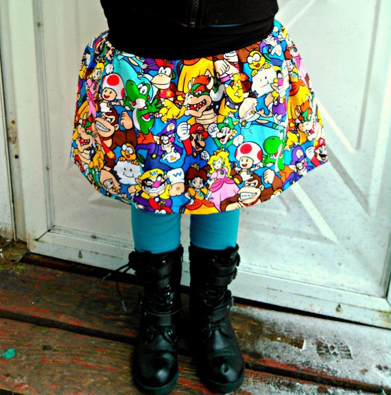 Super Mario Bros. TuTu Skirt KIDS size Princess Peach new