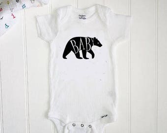 Baby Bear ONESIE® //New baby ONESIE® // Unisex Onesie® // Little bear ONESIE® // Woodland animals