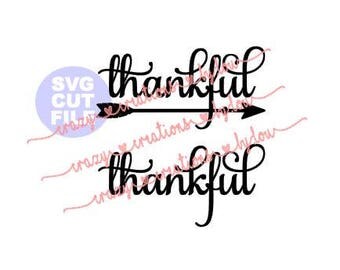 Thankful Arrow digital cut file for htv-vinyl-decal-diy-plotter-vinyl cutter-craft cutter-svg-dxf & jpeg format