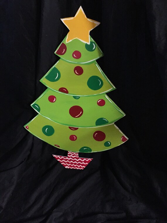 Outdoor Christmas Tree Wooden outdoor by JackJacksWayart on Etsy