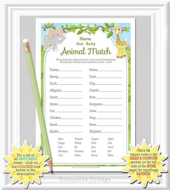 baby animals match game answers baby animals match game answers