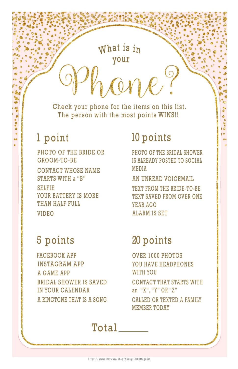 The Best what's in your phone game free printable | Derrick Website