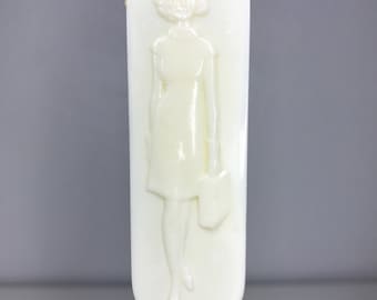 vintage white plastic Fuller Brush Co. letter opener - two sided