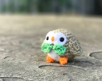 Rowlet Plush - Rowlet Amigurumi - Rowlet Pokemon - Pokemon Plush - Pokemon Amigurumi - Pokemon Sun and Moon Plush