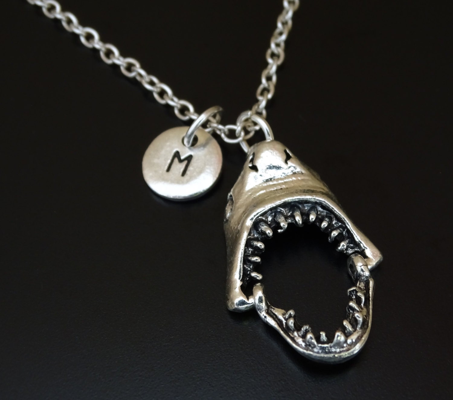Shark Necklace Shark Charm Shark Pendant Shark Jewelry Sea