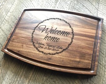 Real estate Closing Gift, Realtor marketing, Cutting board, Home sales, New Home, First Home, Welcome Home, Client gift, housewarming gift